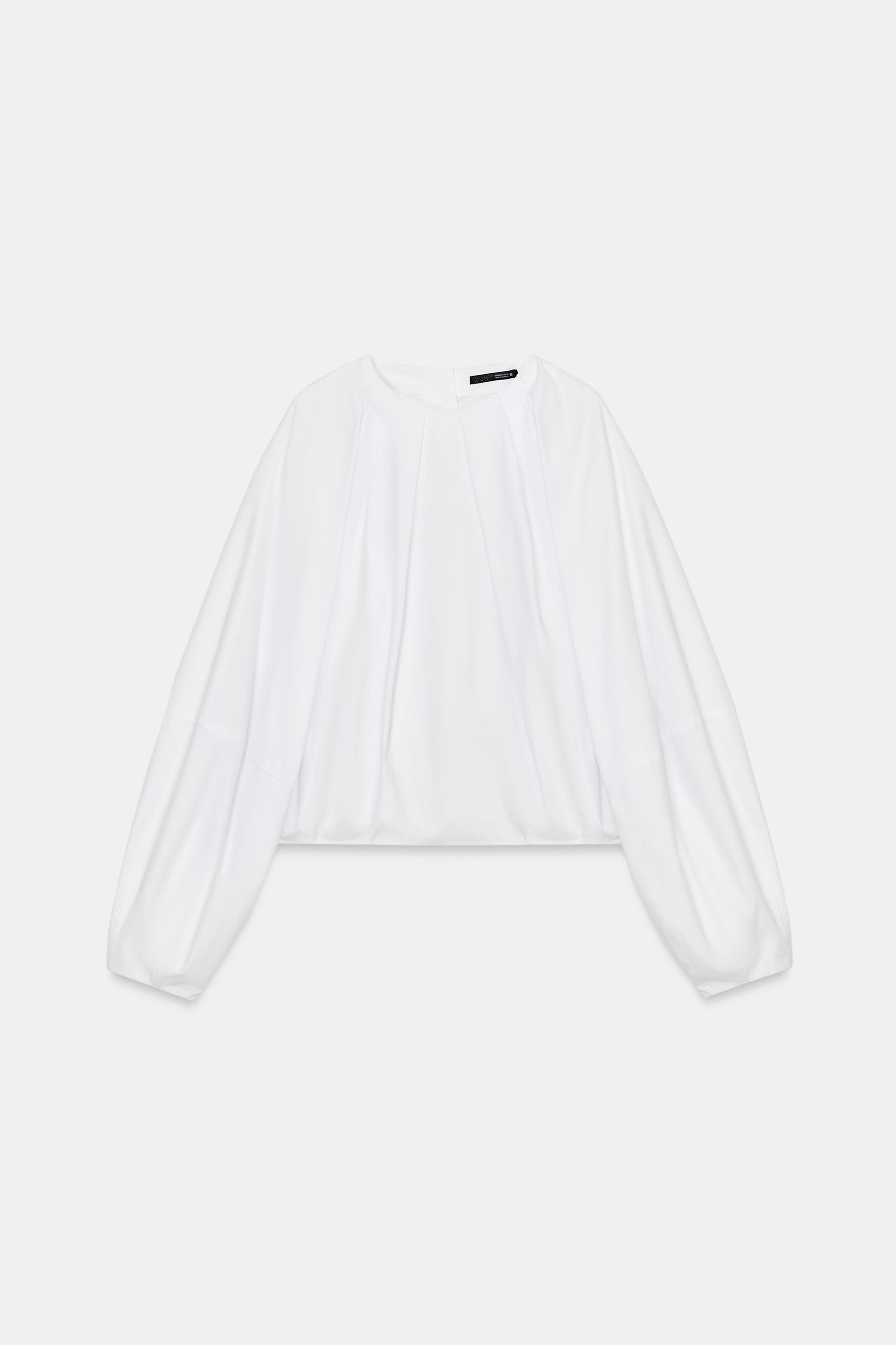 CHEMISE EN POPELINE À BALLON